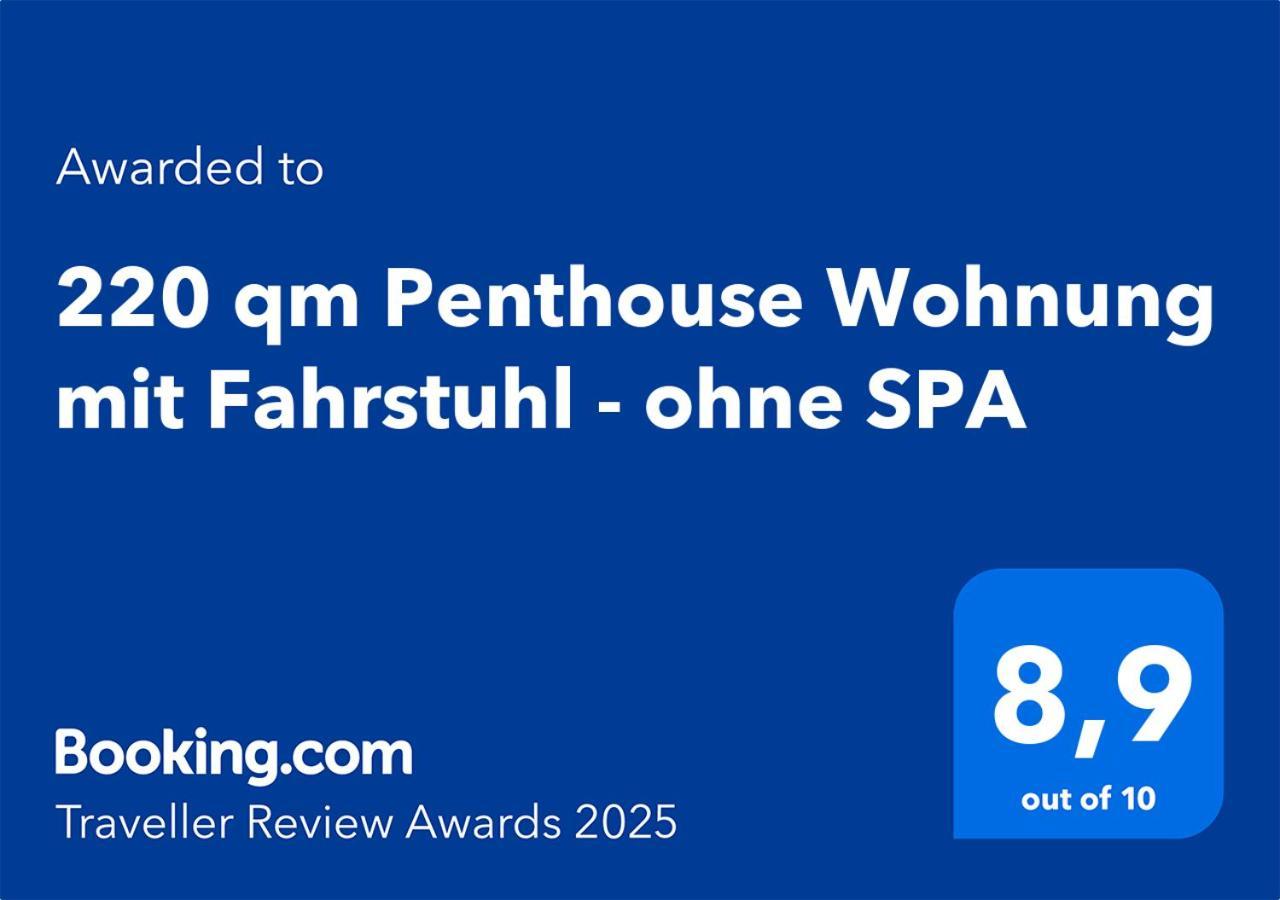 220 Qm Penthouse Wohnung Mit Fahrstuhl - Ohne Spa MHG Buitenkant foto